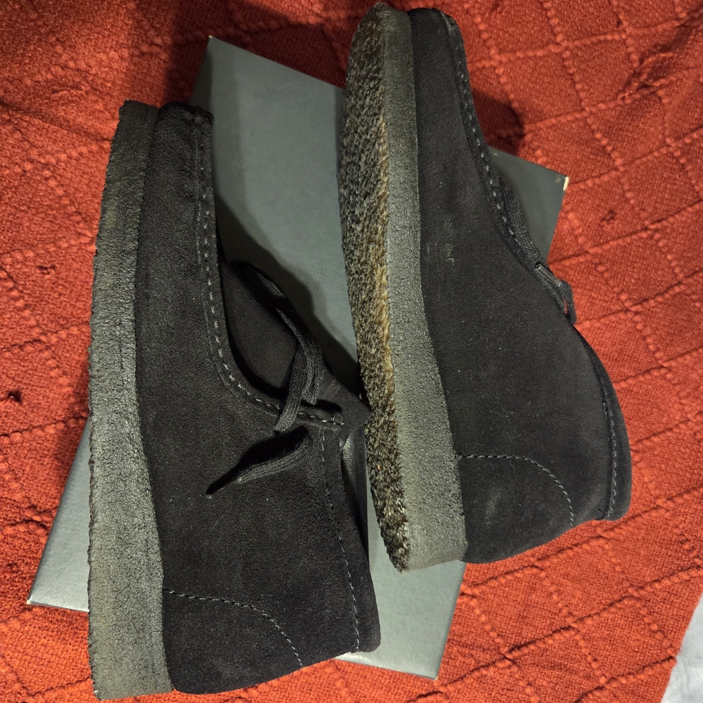 Black Suede Lace-Up Shoes